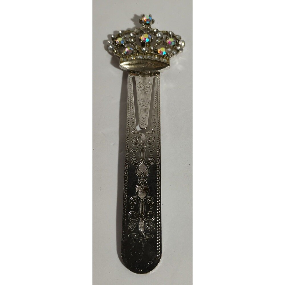 Crown Rhinestone Embedded Bookmark - Picture 2 of 10